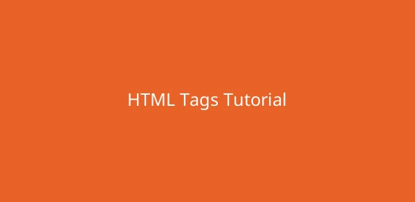 HTML Tags Tutorial image