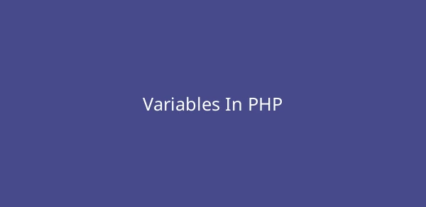 Variables In PHP image